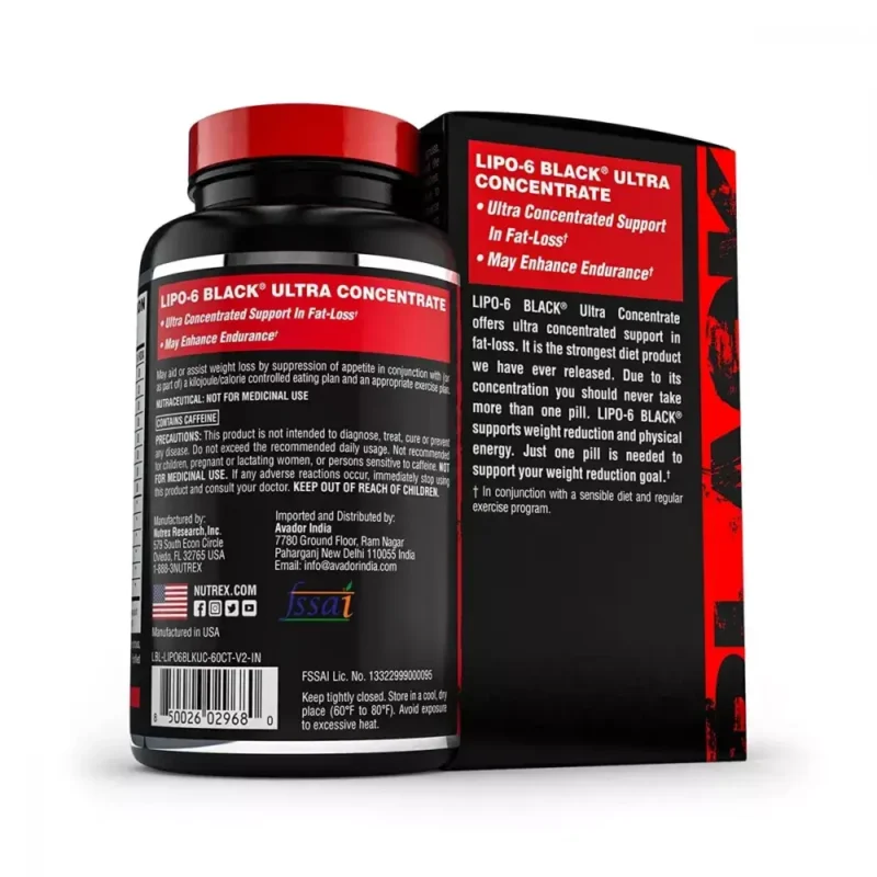 Nutrex Research Lipo 6 UC Black (60caps) - Image 3