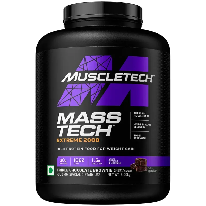 MuscleTech MassTech Extreme 2000 3kg Triple Chocolate Brownie