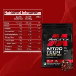Muscletech Nitrotech 100% Whey Gold 1.81kg Double Rich Chocolate - Image 4