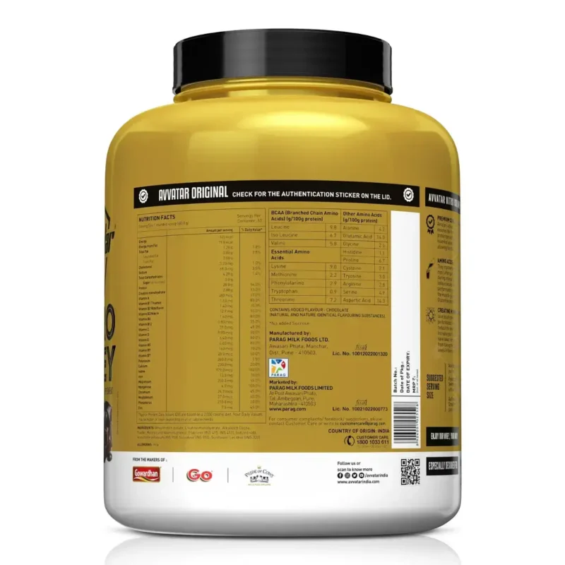 Avvatar Nitro Iso Whey Belgian Chocolate 2KG - Image 3