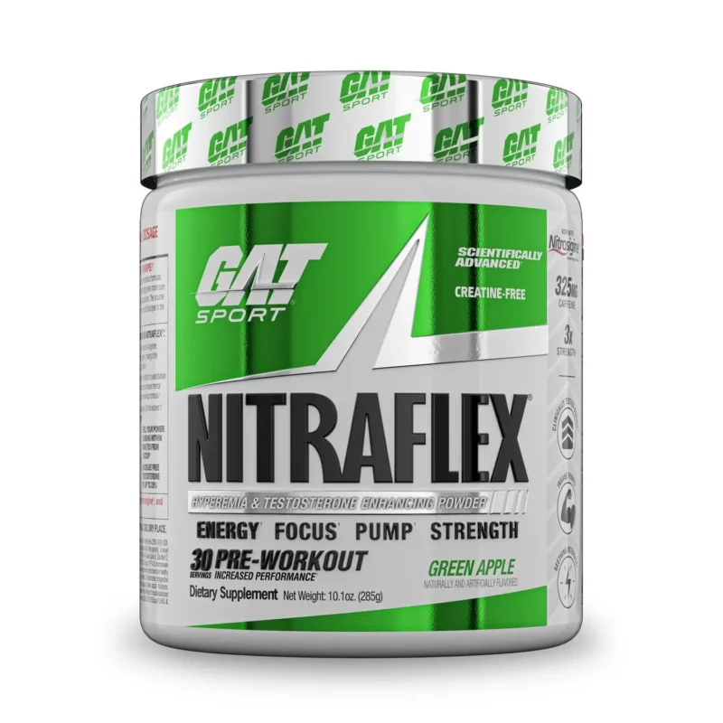 GAT Sports Nitraflex Hyperemia & Testosterone Enhancing Powder, 0.66lbs, 300gm (30 Servings) - Image 3